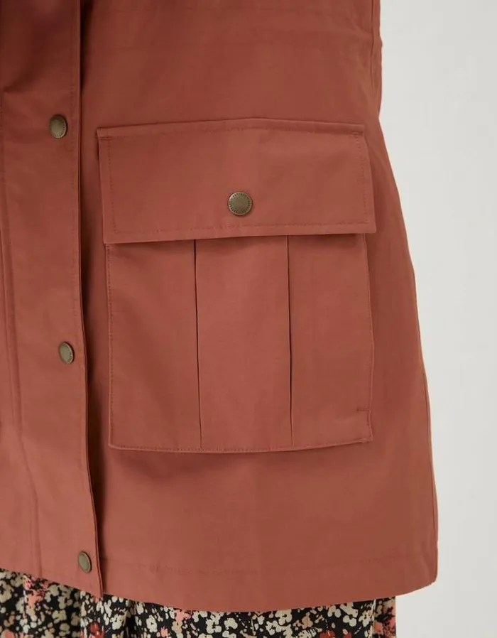 Women FatFace Women039s Sale Taylor Waterproof Jacket Rust Brown