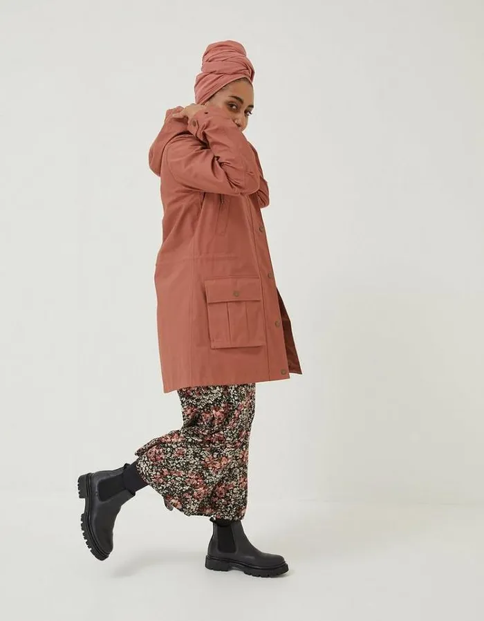 Women FatFace Women039s Sale Taylor Waterproof Jacket Rust Brown