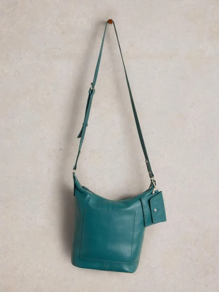 Women Fern Crossbody Mid Teal White Stuff Bags and Purses