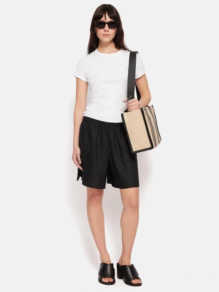 Women Fine Cotton Tee White Jigsaw Shirts and Tops