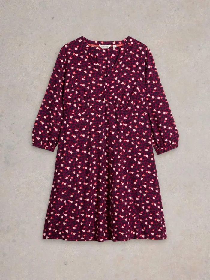 Women Frances Dress Plum Purple Print White Stuff Dresses Women Frances Dress Plum Purple Print White Stuff Dresses