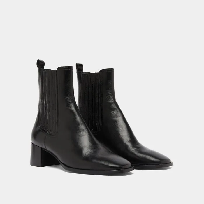 Women Gathered Ankle Boots Black JONAK Ankle Boots Lowboots