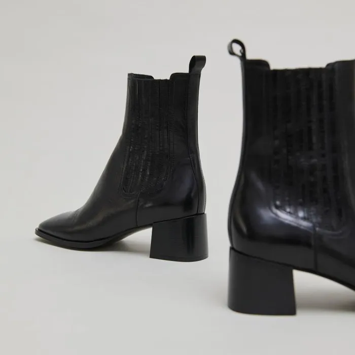 Women Gathered Ankle Boots Black JONAK Ankle Boots Lowboots