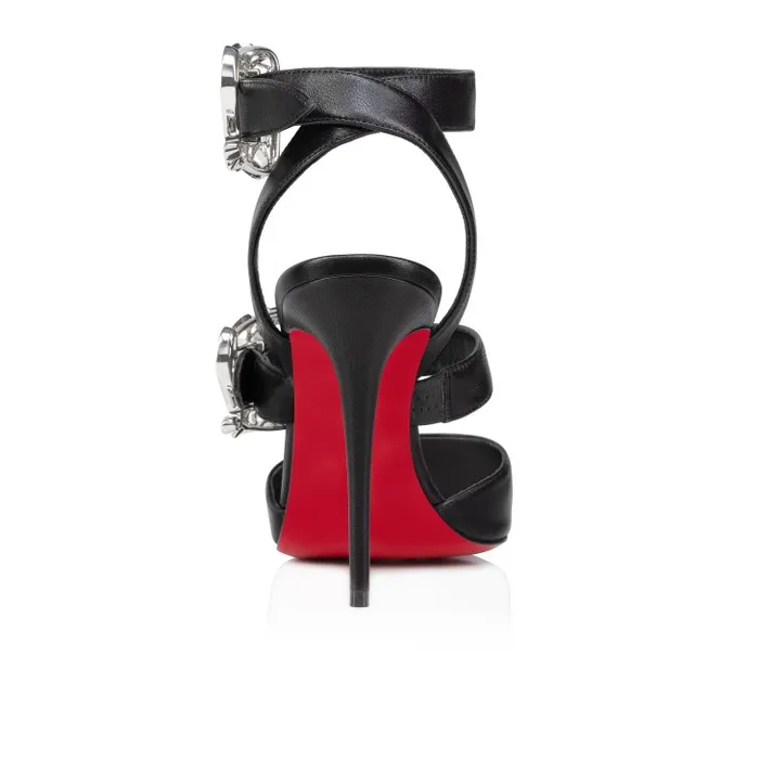 Women Giddylina 100 Mm Strappy Pumps 8211 Nappa Leather 8211 Black Christian Louboutin Pumps
