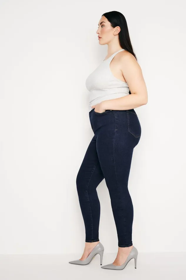Women GOOD AMERICAN Jeans ALWAYS FITS GOOD LEGS SKINNYJEANS Denethicblue04