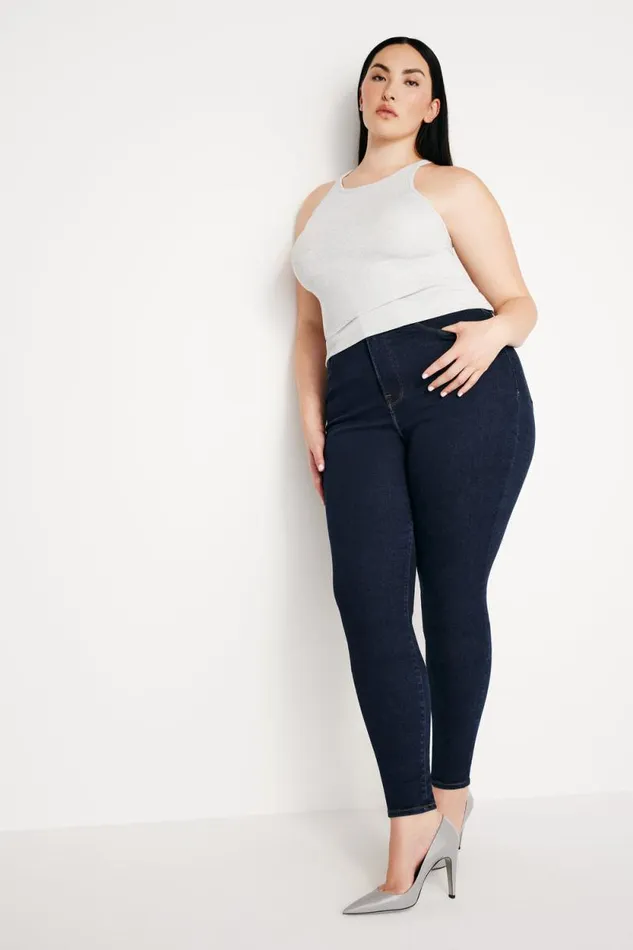 Women GOOD AMERICAN Jeans ALWAYS FITS GOOD LEGS SKINNYJEANS Denethicblue04