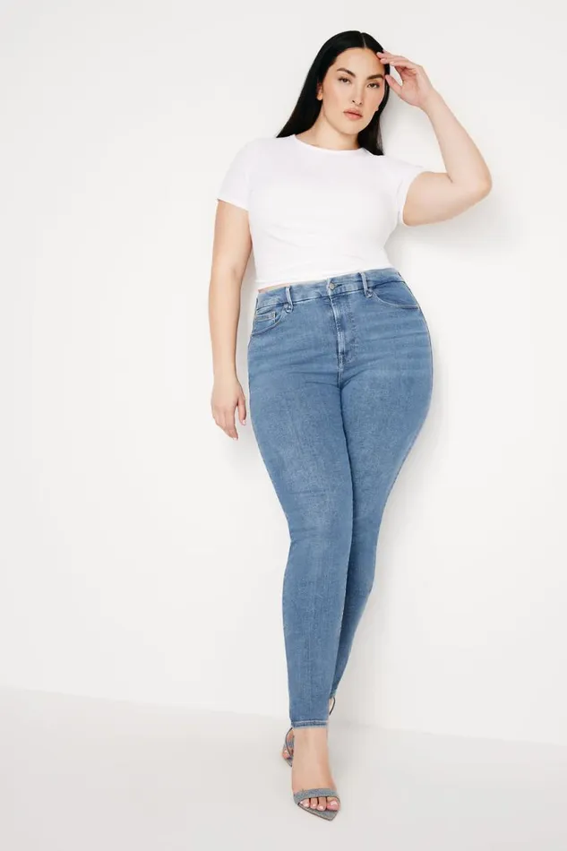 Women GOOD AMERICAN Jeans ALWAYS FITS GOOD LEGS SKINNYJEANS Denethicblue06
