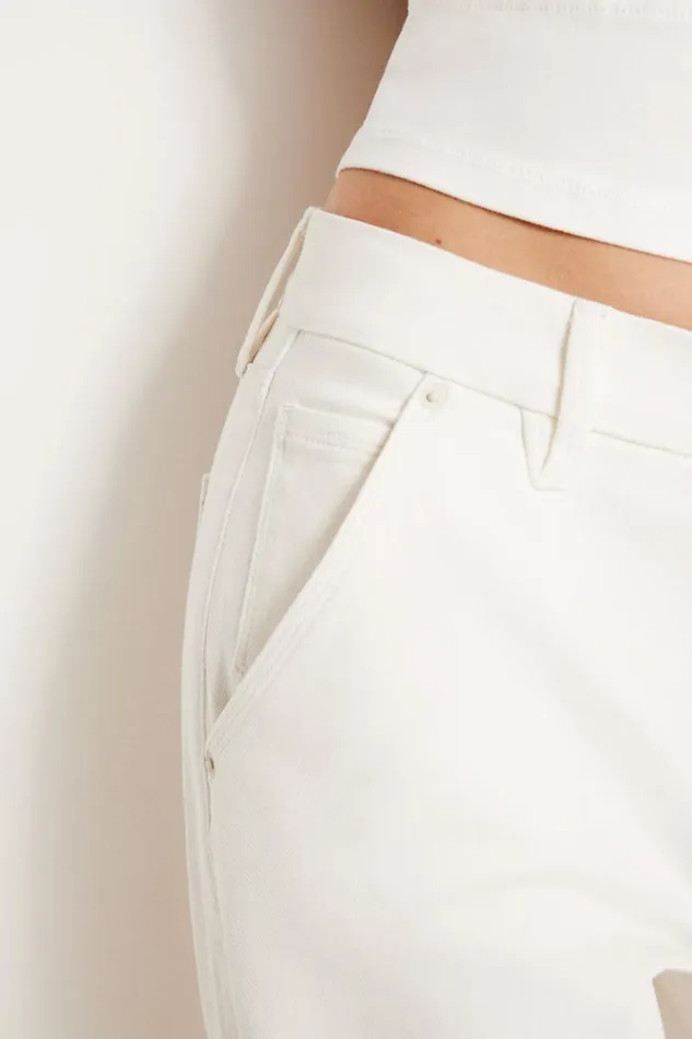 Women GOOD AMERICAN Jeans GOOD 90S CARPENTERJEANS Cloud White001