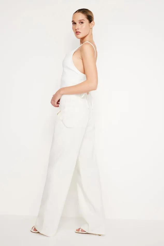 Women GOOD AMERICAN Jeans GOOD 90S CARPENTERJEANS Cloud White001