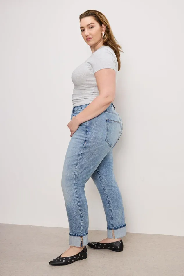 Women GOOD AMERICAN Jeans GOOD CLASSIC SLIM STRAIGHTJEANS Indigo754 Women GOOD AMERICAN Jeans GOOD CLASSIC SLIM STRAIGHTJEANS Indigo754