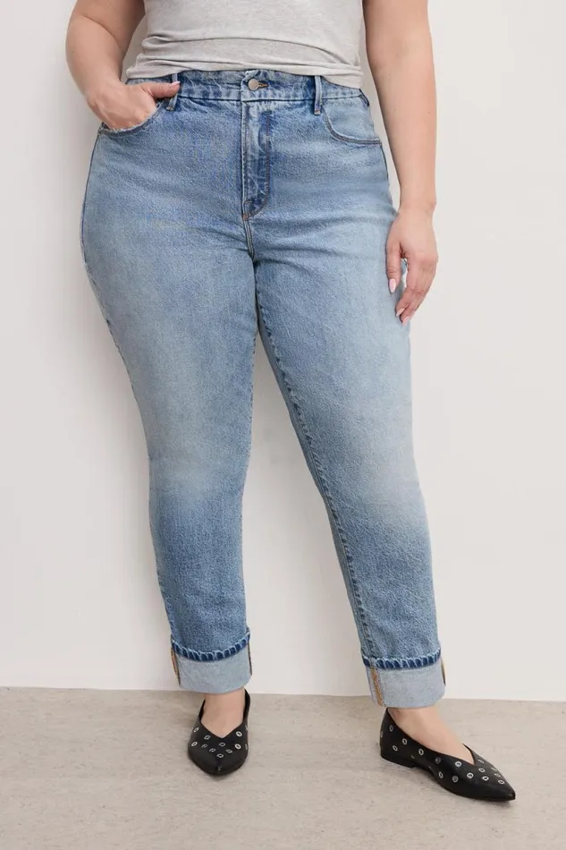 Women GOOD AMERICAN Jeans GOOD CLASSIC SLIM STRAIGHTJEANS Indigo754 Women GOOD AMERICAN Jeans GOOD CLASSIC SLIM STRAIGHTJEANS Indigo754