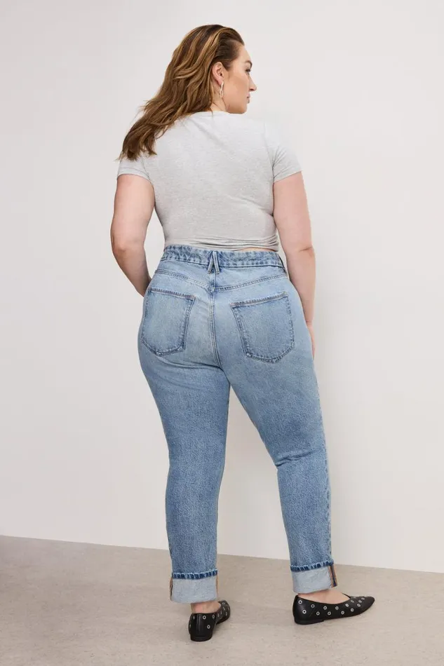 Women GOOD AMERICAN Jeans GOOD CLASSIC SLIM STRAIGHTJEANS Indigo754 Women GOOD AMERICAN Jeans GOOD CLASSIC SLIM STRAIGHTJEANS Indigo754
