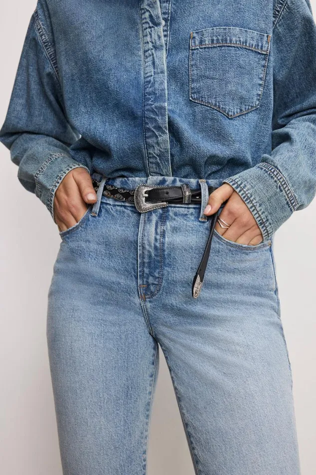 Women GOOD AMERICAN Jeans GOOD CLASSIC SLIM STRAIGHTJEANS Indigo754 Women GOOD AMERICAN Jeans GOOD CLASSIC SLIM STRAIGHTJEANS Indigo754