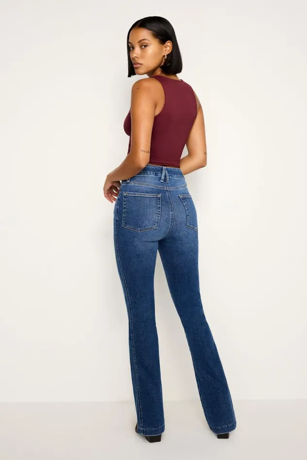 Women GOOD AMERICAN Jeans GOOD CURVE BOOTCUTJEANS Indigo708