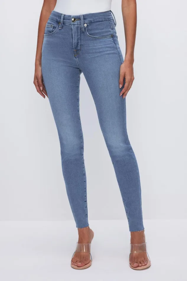 Women GOOD AMERICAN Jeans GOOD LEGS SKINNYJEANS Blue655