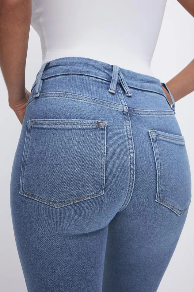 Women GOOD AMERICAN Jeans GOOD LEGS SKINNYJEANS Blue655