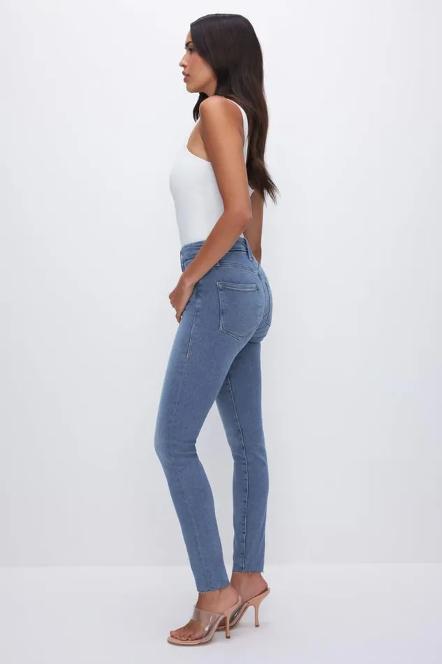 Women GOOD AMERICAN Jeans GOOD LEGS SKINNYJEANS Blue655