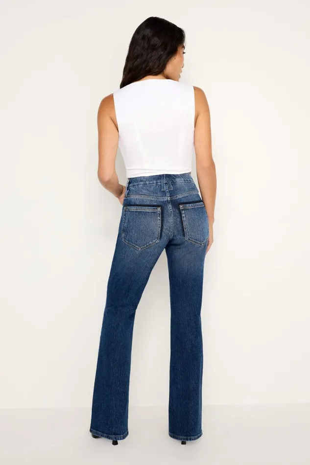Women GOOD AMERICAN Jeans GOOD PETITE BOOTCUTJEANS Indigo704