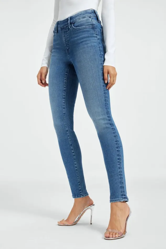 Women GOOD AMERICAN Jeans POWER STRETCH PULLON SKINNYJEANS Indigo490
