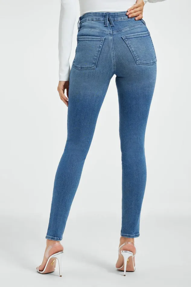 Women GOOD AMERICAN Jeans POWER STRETCH PULLON SKINNYJEANS Indigo490