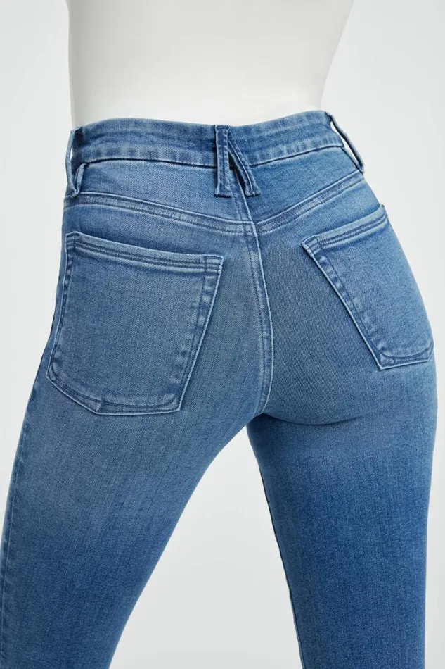 Women GOOD AMERICAN Jeans POWER STRETCH PULLON SKINNYJEANS Indigo490