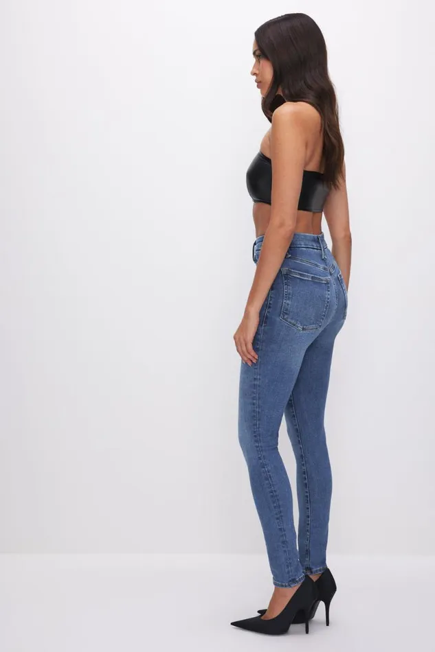 Women GOOD AMERICAN Jeans POWER STRETCH PULLON SKINNYJEANS Indigo490