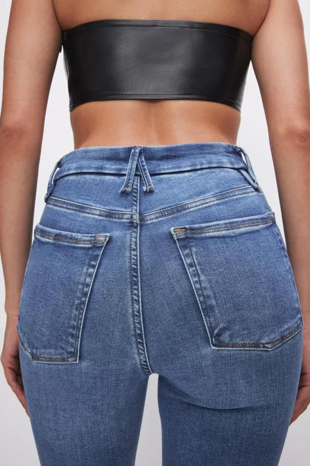 Women GOOD AMERICAN Jeans POWER STRETCH PULLON SKINNYJEANS Indigo490