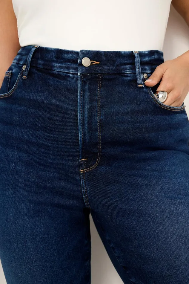 Women GOOD AMERICAN Jeans SOFTTECH GOOD CLASSIC SLIM STRAIGHTJEANS Indigo511