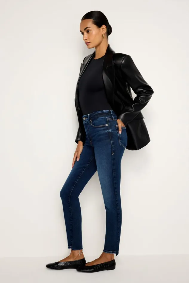 Women GOOD AMERICAN Jeans SOFTTECH GOOD CLASSIC SLIM STRAIGHTJEANS Indigo511