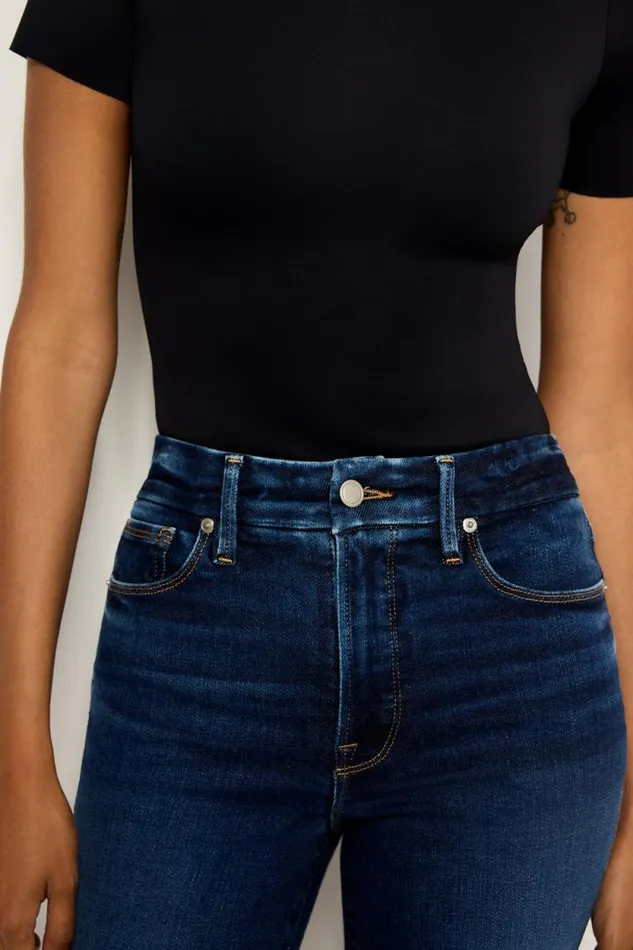 Women GOOD AMERICAN Jeans SOFTTECH GOOD CLASSIC SLIM STRAIGHTJEANS Indigo511