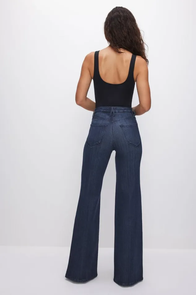 Women GOOD AMERICAN Jeans SOFTTECH GOOD WAIST PALAZZOJEANS Indigo501