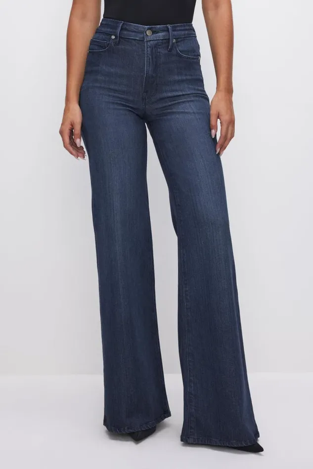 Women GOOD AMERICAN Jeans SOFTTECH GOOD WAIST PALAZZOJEANS Indigo501