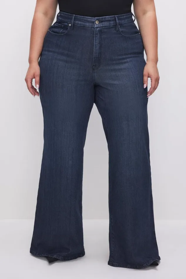 Women GOOD AMERICAN Jeans SOFTTECH GOOD WAIST PALAZZOJEANS Indigo501