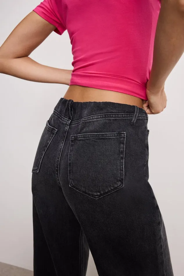 Women GOOD AMERICAN Jeans WIDE LEG PULLONJEANS Black351