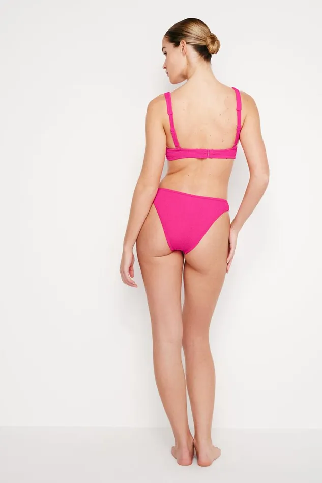 Women GOOD AMERICAN Swim ALWAYS FITS TINY BIKINITOP Pink Glow002