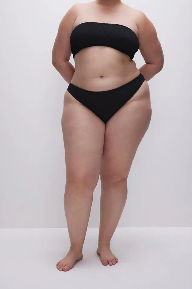 Women GOOD AMERICAN Swim ALWAYS FITS TWIST BIKINITOP Black001