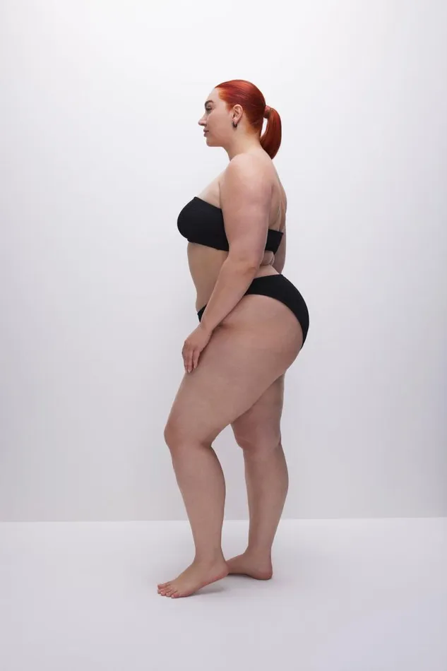 Women GOOD AMERICAN Swim ALWAYS FITS TWIST BIKINITOP Black001