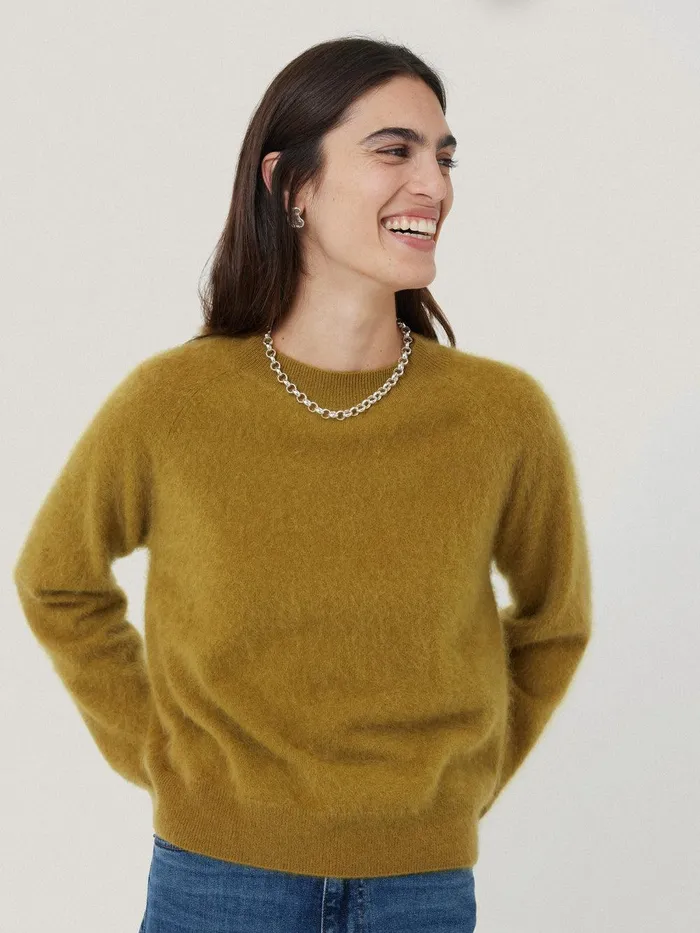 Women Halo Cashmere Jumper Green Jigsaw Knitwear and Cashmere