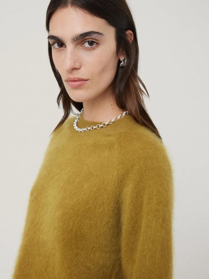 Women Halo Cashmere Jumper Green Jigsaw Knitwear and Cashmere