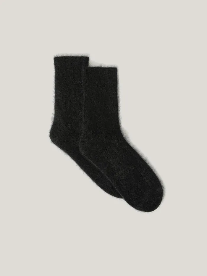 Women Halo Cashmere Sock Black Jigsaw Knitwear and Cashmere