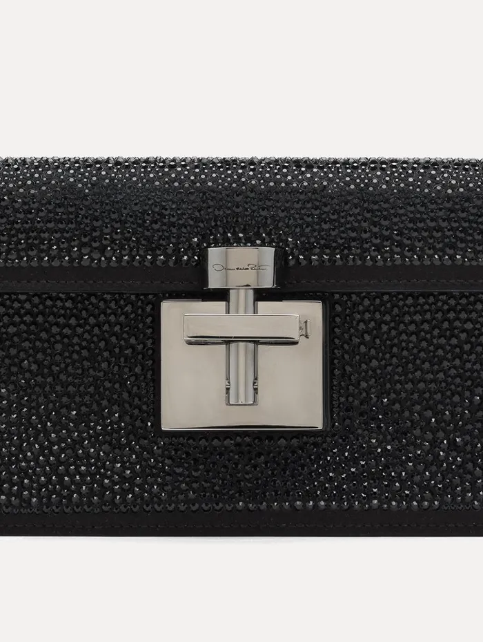 Women Handbags Oscar De La Renta Crystal Pav Alibi Clutch Black Women Handbags Oscar De La Renta Crystal Pav Alibi Clutch Black