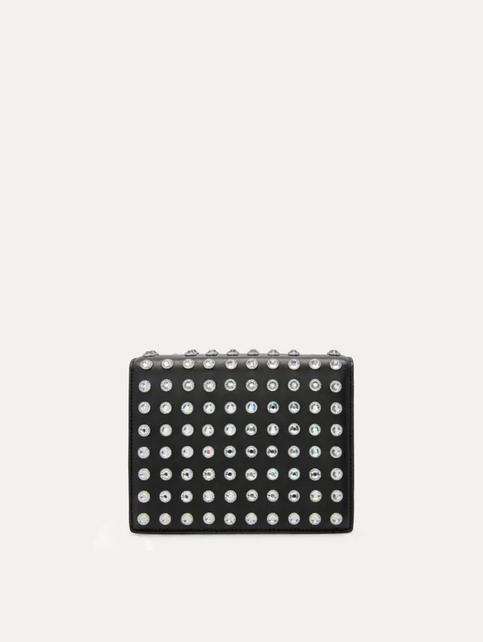 Women Handbags Oscar De La Renta Crystal Stud Mini TRO Bag Black Women Handbags Oscar De La Renta Crystal Stud Mini TRO Bag Black