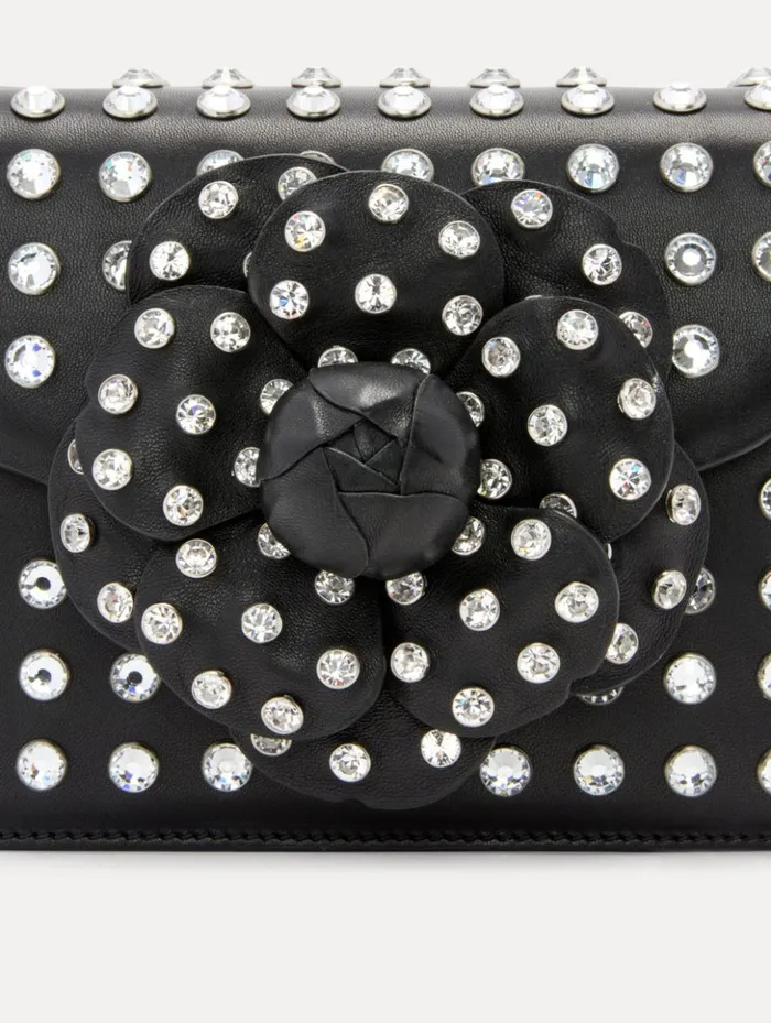 Women Handbags Oscar De La Renta Crystal Stud Mini TRO Bag Black Women Handbags Oscar De La Renta Crystal Stud Mini TRO Bag Black