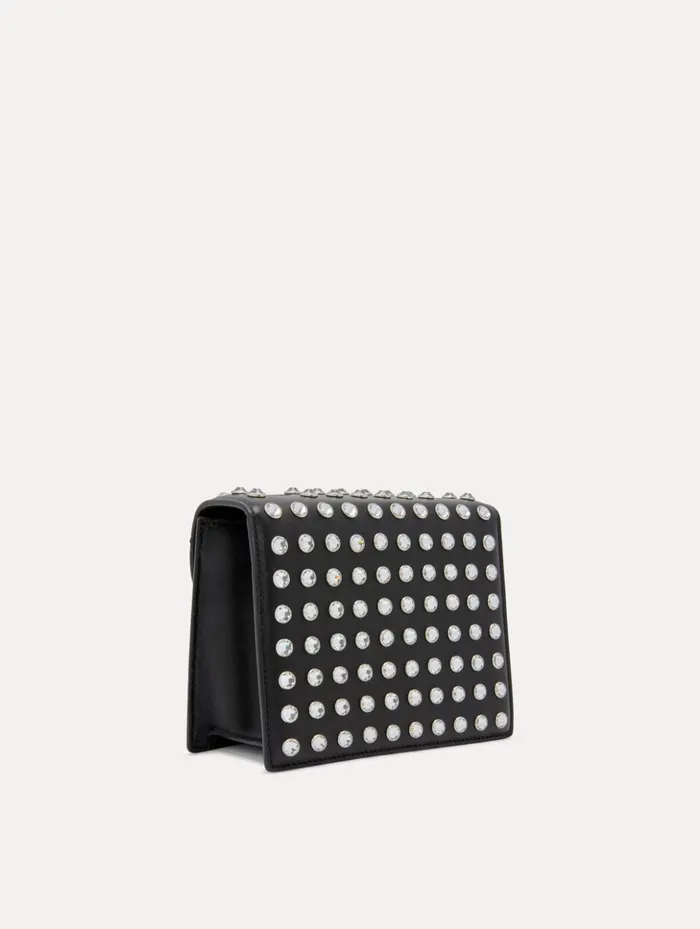 Women Handbags Oscar De La Renta Crystal Stud Mini TRO Bag Black Women Handbags Oscar De La Renta Crystal Stud Mini TRO Bag Black