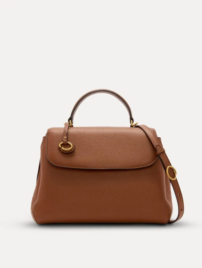 Women Handbags Oscar De La Renta The Poppy Cognac