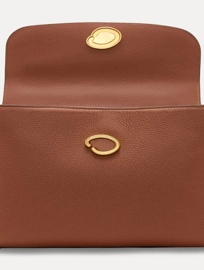 Women Handbags Oscar De La Renta The Poppy Cognac Women Handbags Oscar De La Renta The Poppy Cognac