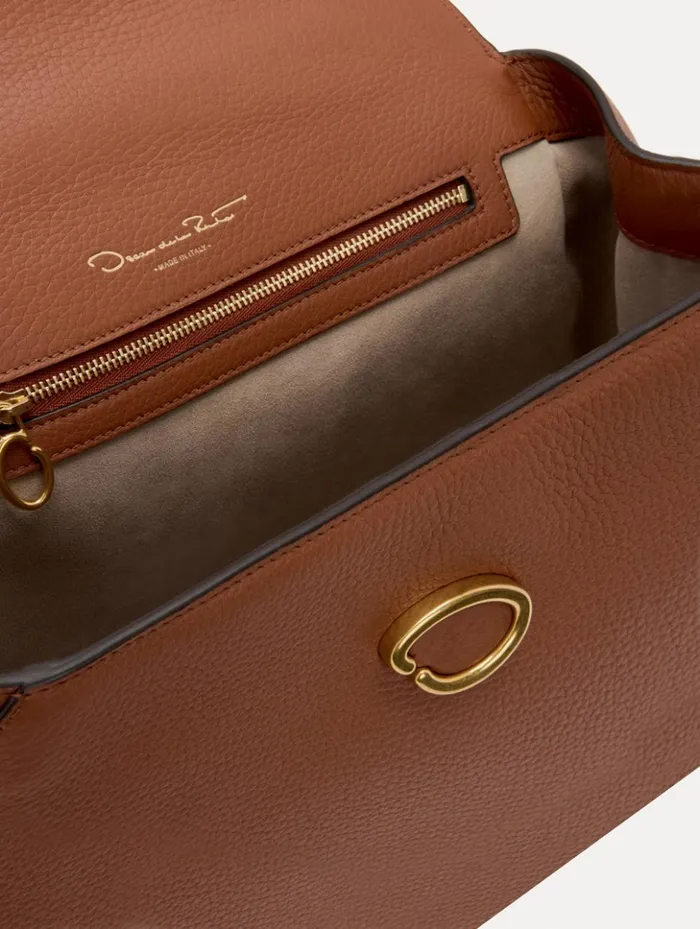 Women Handbags Oscar De La Renta The Poppy Cognac Women Handbags Oscar De La Renta The Poppy Cognac