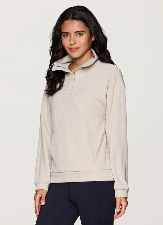 Women Harbor Textured Pullover Sand RBX Active Sweatshirts