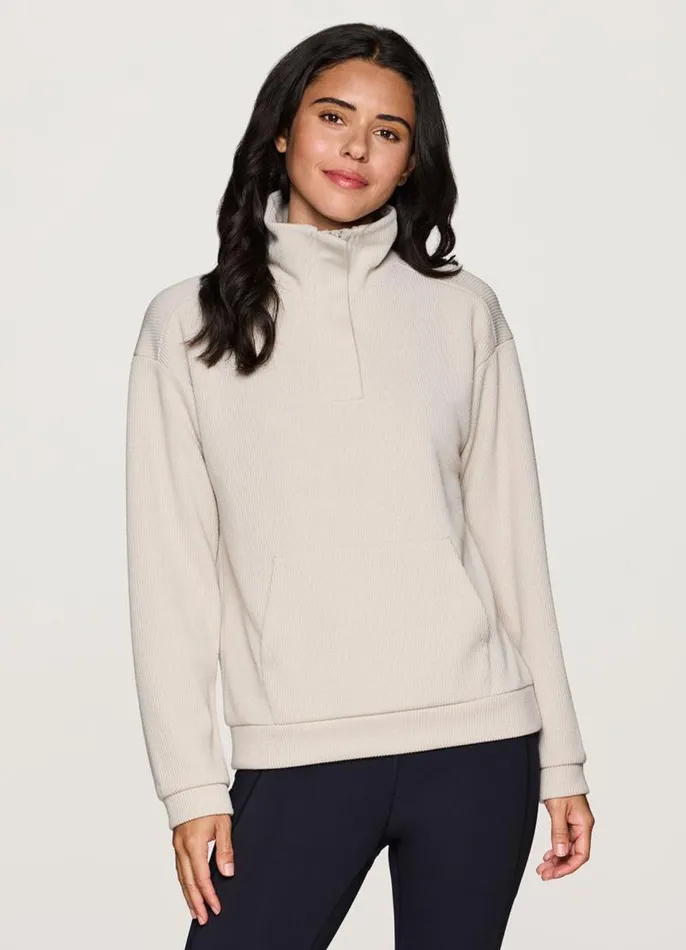 Women Harbor Textured Pullover Sand RBX Active Sweatshirts