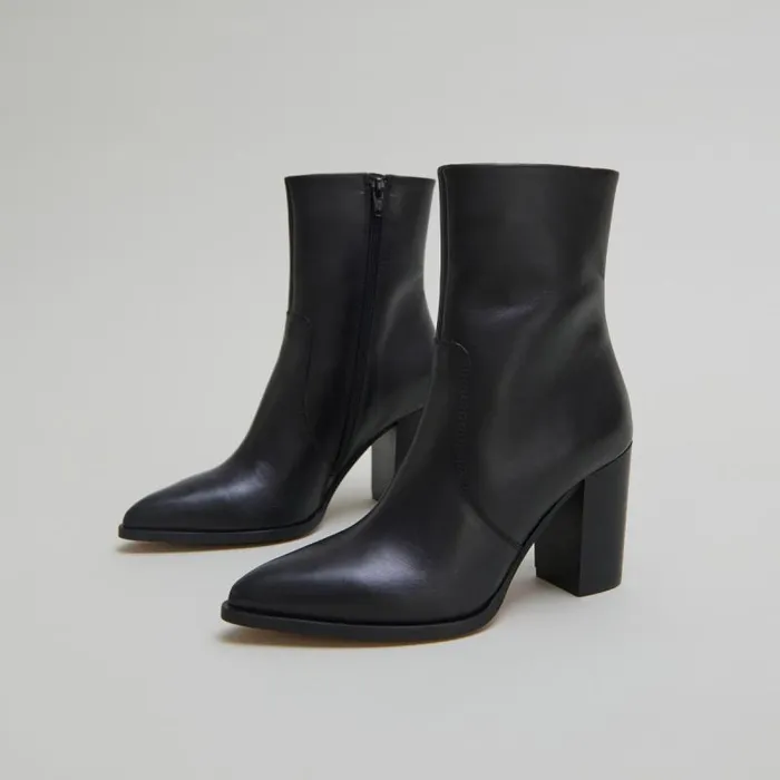 Women Heeled Ankle Boots Black JONAK Ankle Boots Lowboots